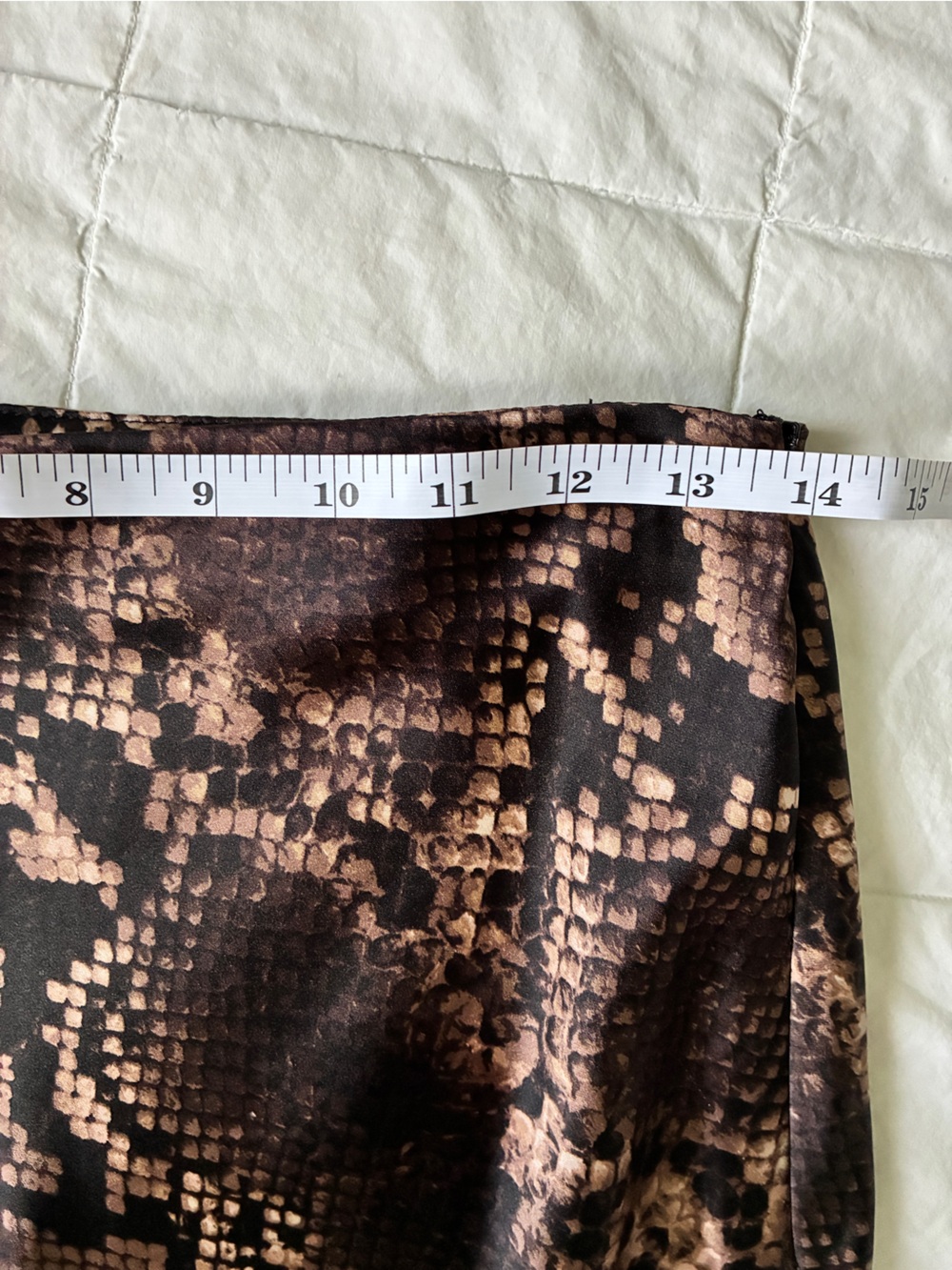 4th + Reckless Novah Snake Print Satin Maxi Skirt Size M - Picture 5 of 8